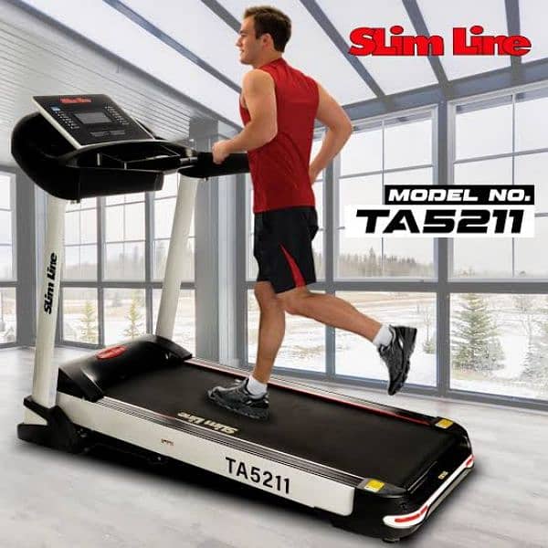 slimline treadmill ac motor gym and fitness machine 2