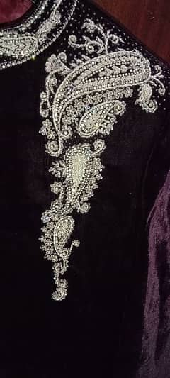 Velvet Embroidered Sherwani