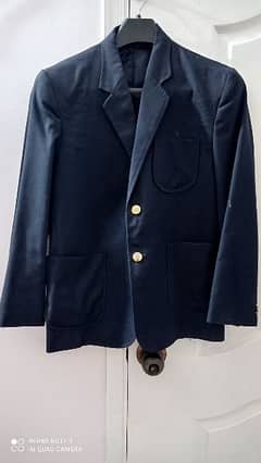 navy blue coat available with  coat pouch . . size are mentioned .