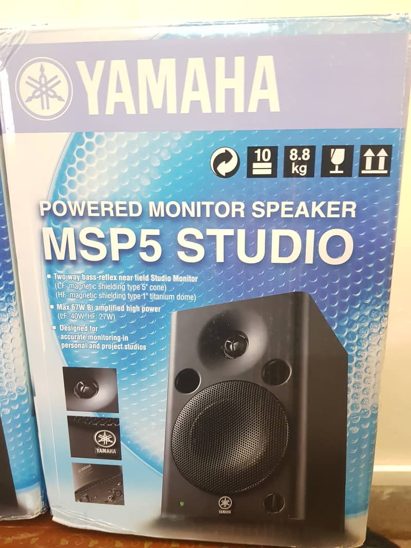 YAMAHA MSP5 Studio Professional Sound Monitor (Pair) - Speakers