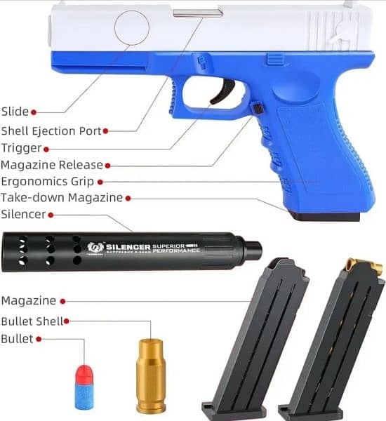 Airsoft Toy Gun - Real Glock - 14+ age 6