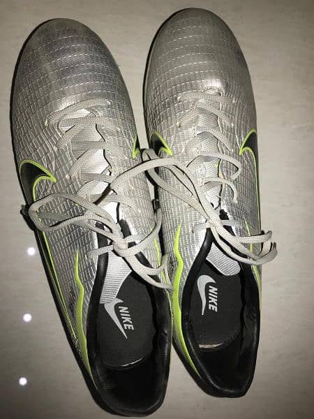 Nike Neon And Silver Shoes for Football 1