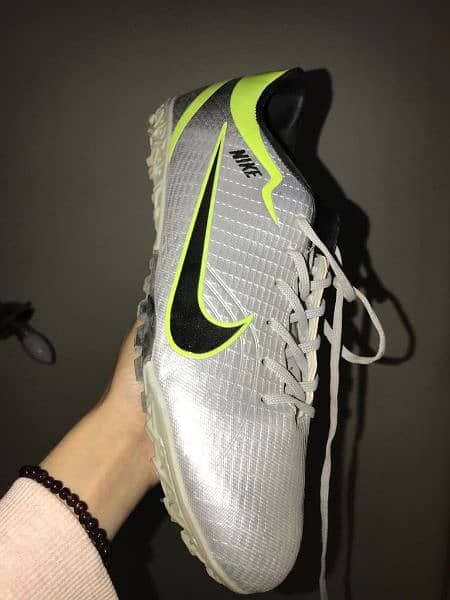 Nike Neon And Silver Shoes for Football 7