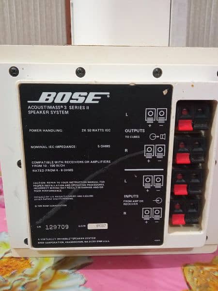 Bose acoustimass 3 series ii for sale lik JBL sound system speaker kef 4