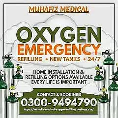 Medical Oxygen Cylinders All Sizes available