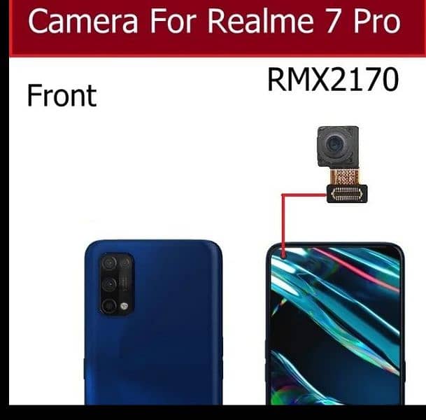 realme 7pro   front camera  original 0