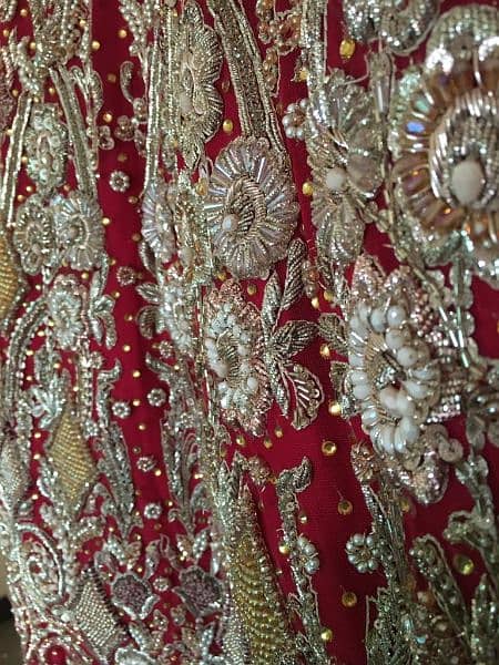 Full heavy designer lehnga with 3D embellishments ( one day used only) 2