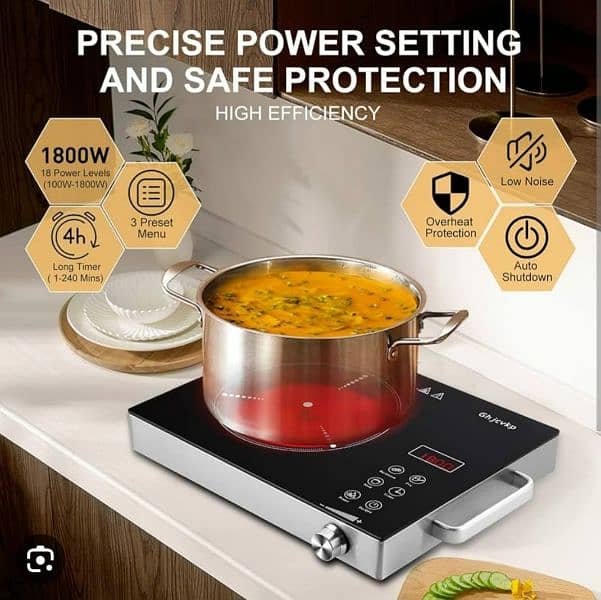 Electric Infrared Stove Hot Plate cooker 3500W temparred glass 3