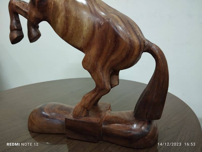 wooden Horse Showpiece 1