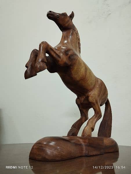 wooden Horse Showpiece 2