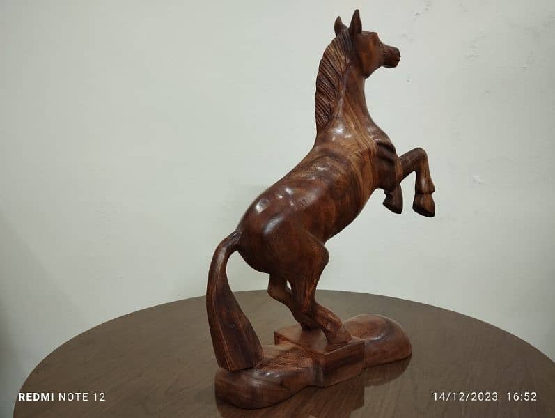 wooden Horse Showpiece 5