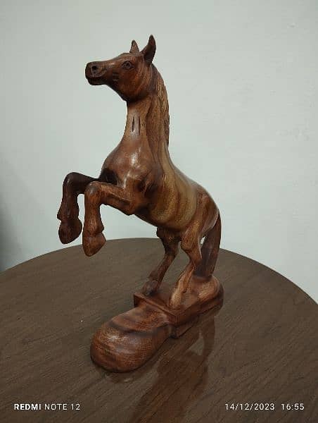 wooden Horse Showpiece 6