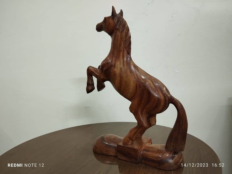 wooden Horse Showpiece 7