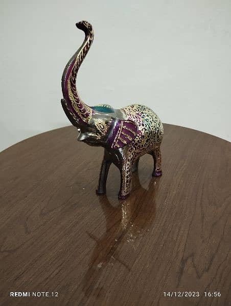 Brass Elephant Showpiece. 9