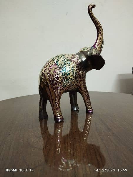 Brass Elephant Showpiece. 17
