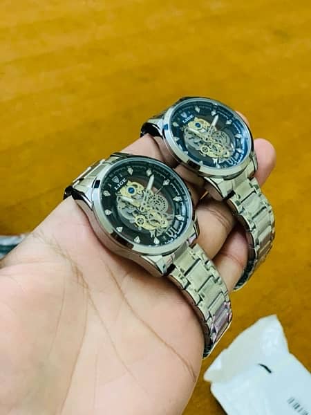 Watch LIGE brand Orignal Skeleton Fully automatic watch quartz 1