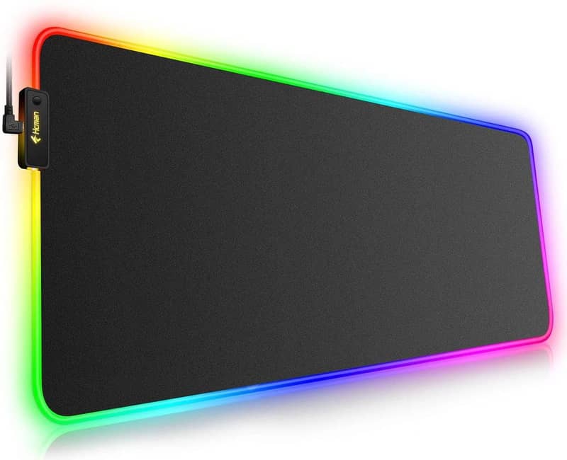 Rgb Gaming Mouse Pad Large (800×300×4mm) Led Mousepad With Non-Slip Ru 3