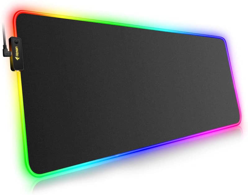 Rgb Gaming Mouse Pad Large (800×300×4mm) Led Mousepad With Non-Slip Ru 4