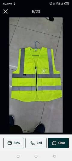 Safety Vest Jackets Reflective Strips Vest 120GMS
