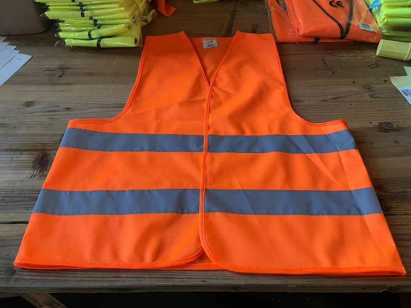 Safety Vest Jackets Reflective Strips Vest 120GMS 5