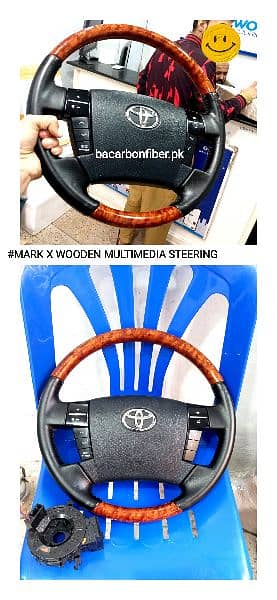 mark x wooden multimedia steering 0