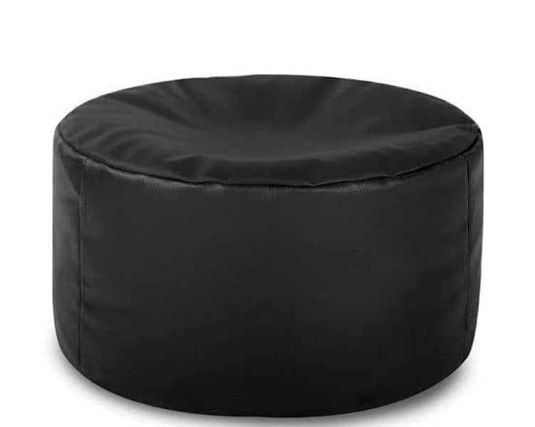 Bean Bag With Stool Leatherite 1