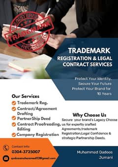 Trademark Registration And Contract Legal Services