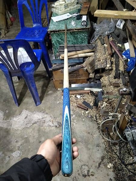 Handmade one two and three piece quarter joint snooker cues Sticks 9