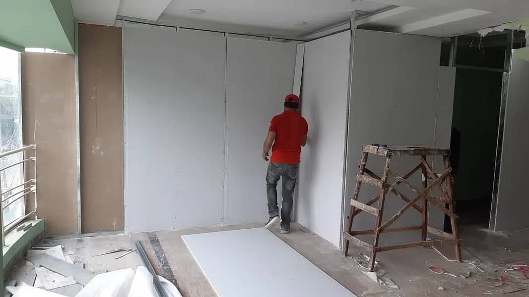 DRYWALL GYPSUM PARTITION, OFFICE PARTITION, GLASS PARTITION 1