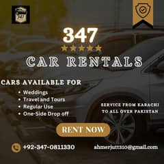Rent a Car / Car Rental Services  Quick &  Easy in Over all Pakistan