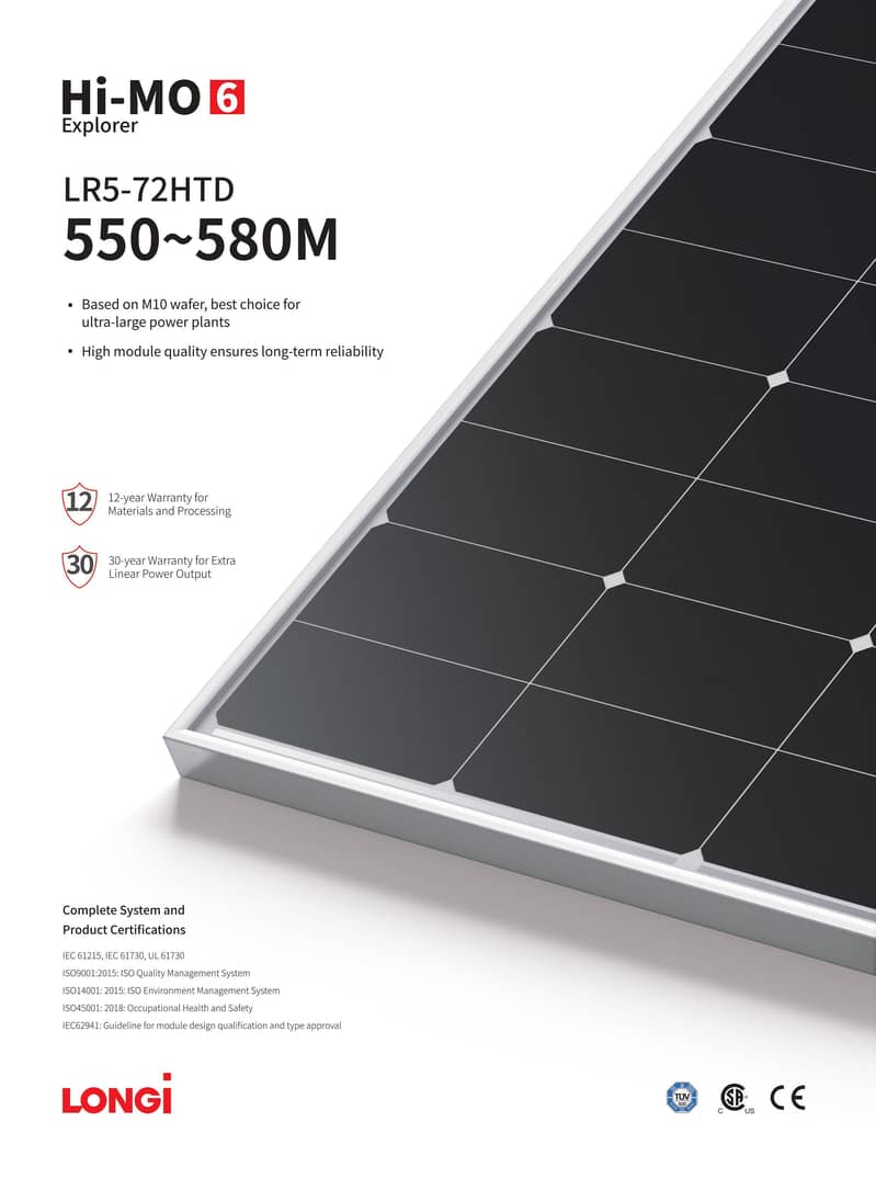longi solar panel A garde 30 years warranty 2