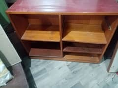 Pure T Wood Office Shelf – Excellent Condition with 4 Storage Sections 0