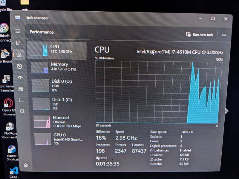 Toshiba t554 i7 4th gen 3 ghz gaming processor 2