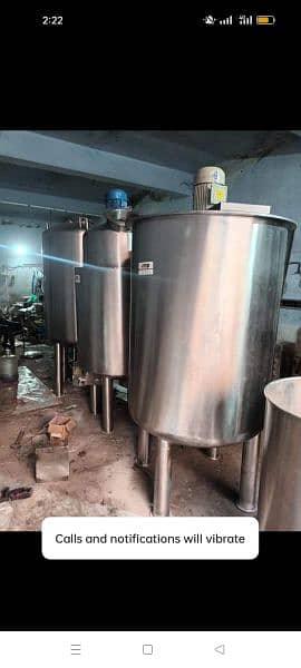 MILK BOILER | MILK CHILLER | MIXER TANK | STEEL COUNTER | FARIMALL PK 6