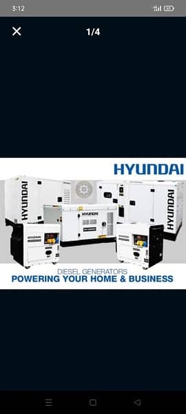 Generator Hyundai Technology (10KVA to 100KVA ) Generators Energy 1