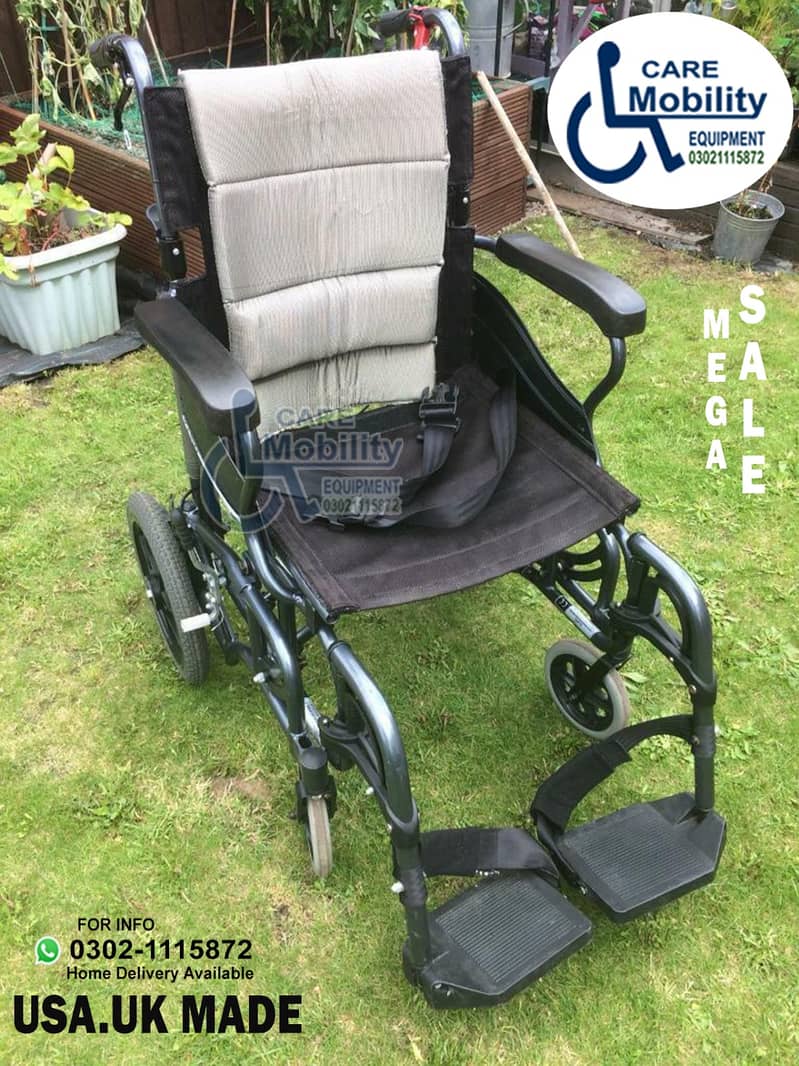 Folding Wheelchair/UK Import Patient Wheelchair/Medical Wheelchair 9