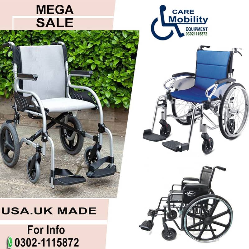 Folding Wheelchair/UK Import Patient Wheelchair/Medical Wheelchair 19