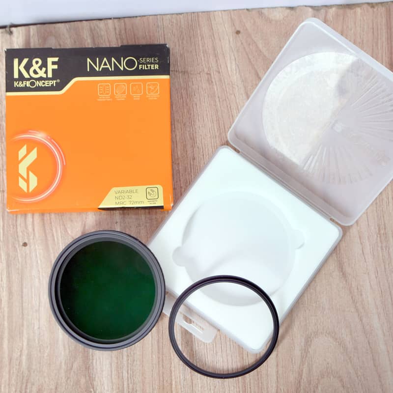 K&F Concept 72mm Lens Filter | ND2-32 |  Magnetic Variable | 3
