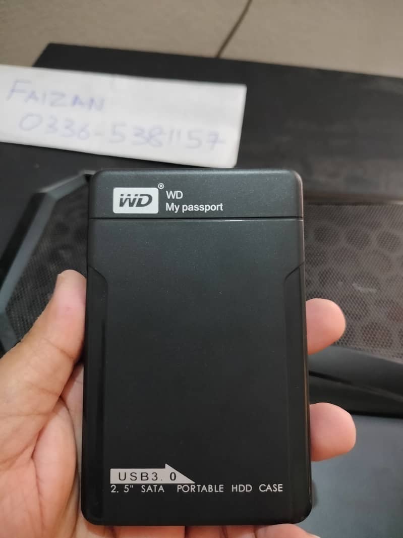 WD Portable External Harddisk Case USB 3.0 Box Hard Disk Drive HDD 6