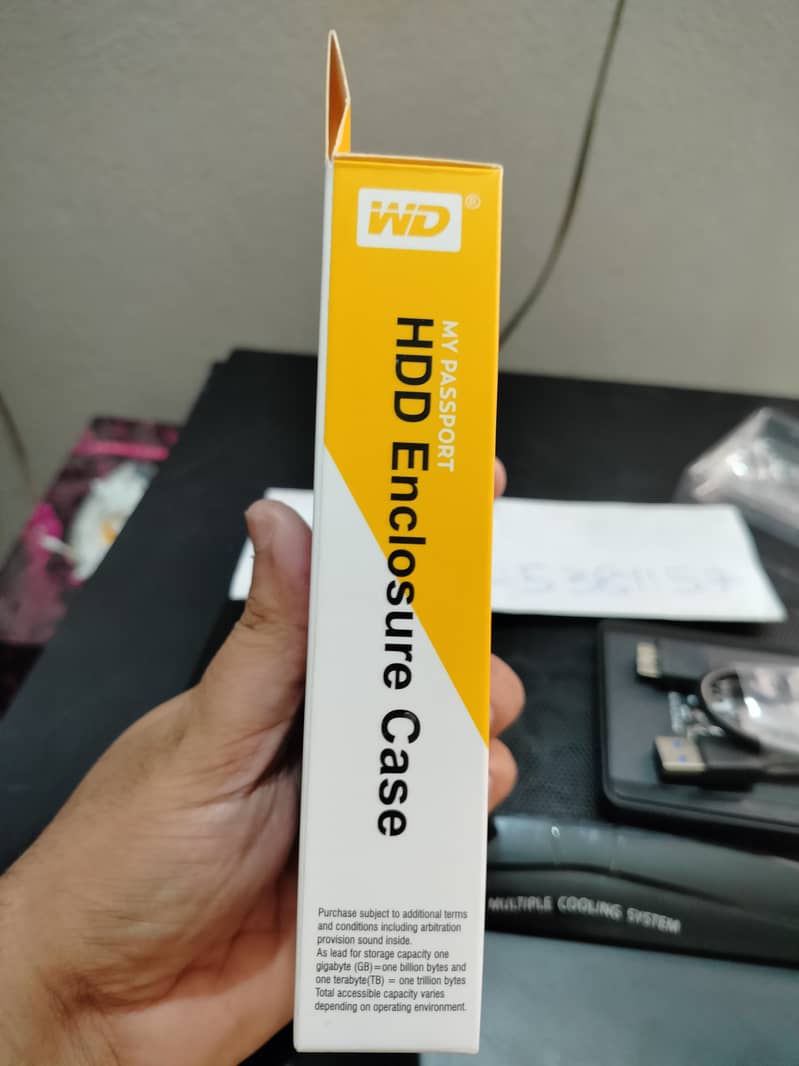 WD Portable External Harddisk Case USB 3.0 Box Hard Disk Drive HDD 12