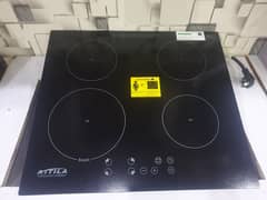 ATTILA Aura+ 4 burner Induction cooker and hot plates- 03007420777
