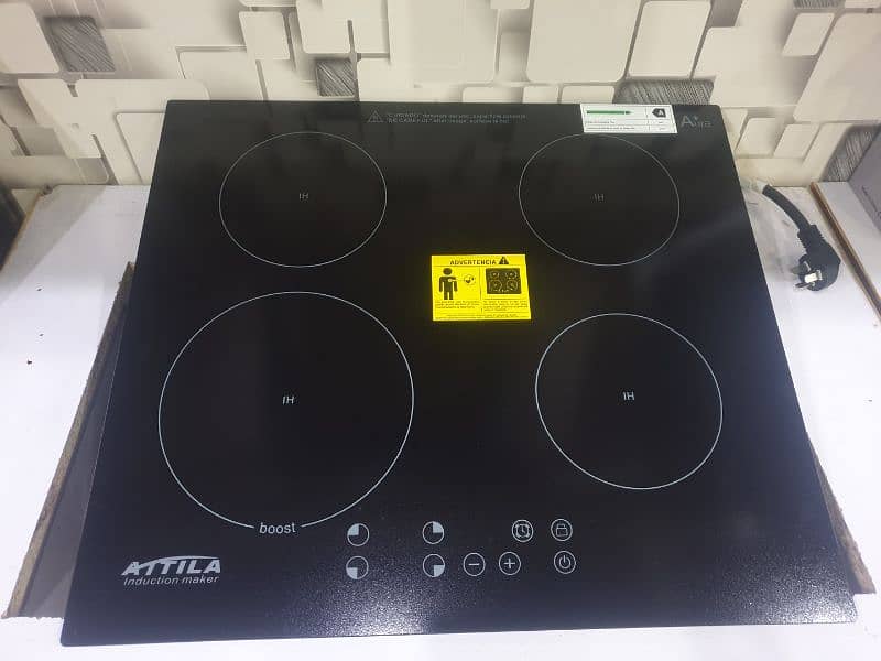 ATTILA Aura+ 4 burner Induction cooker and hot plates- 03007420777 0
