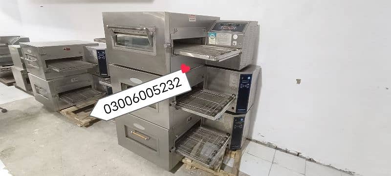 conveyor pizza oven deep fryer hot plate fast food machinery counter 8