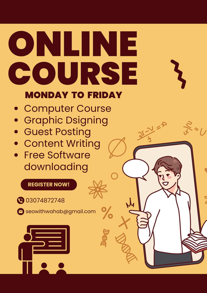 Online Courses { Computer Course, Graphic Designing, Guest Posting } 0