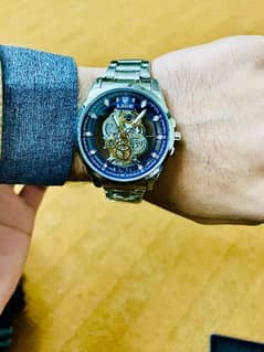 watch LIGE Brand Orignal Watch Fully Automatic Skeleton watch 0