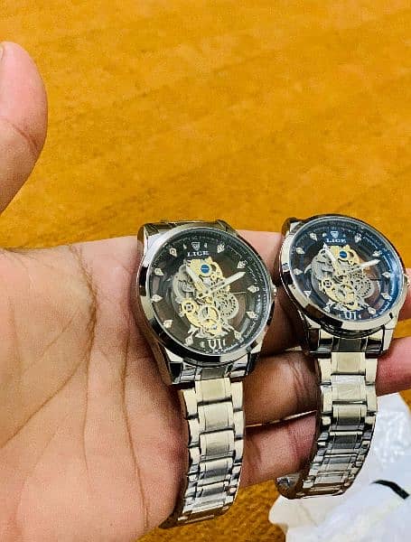 watch LIGE Brand Orignal Watch Fully Automatic Skeleton watch 4