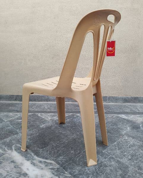 Fello Plastic armless chairs pure cream 5