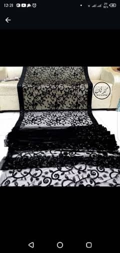 Black sequence saree on net 6  colours available 0