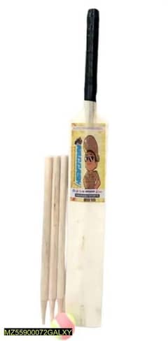 Cricket Tape Ball Bat, Wickets And Ball, Pack Of 5