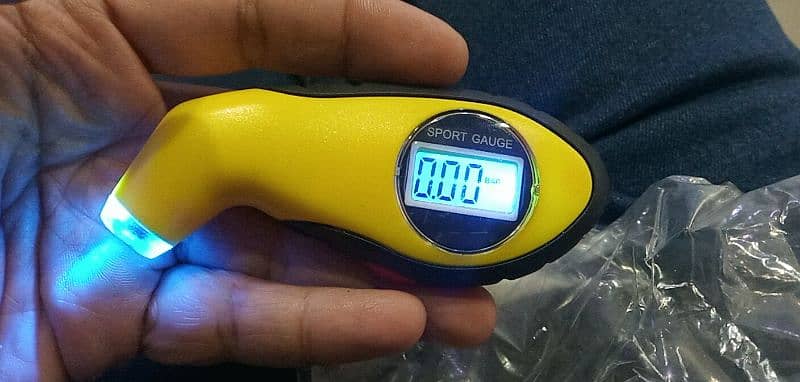 Digital LCD Car Tire Tyre Air Pressure Gauge Meter Yellow at Lowest p 2